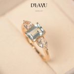 Nhẫn nữ D'lavu 01 – Aquamarine Hải Lam Ngọc