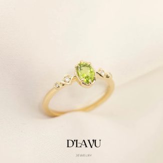 Nhẫn cầu hôn Dlavu 07 - Peridot gia lai