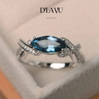 Nhẫn nữ Dlavu 13 - Topaz london