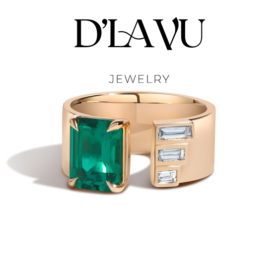 Nhẫn Ngọc Lục Bảo Emerald Vàng 14K